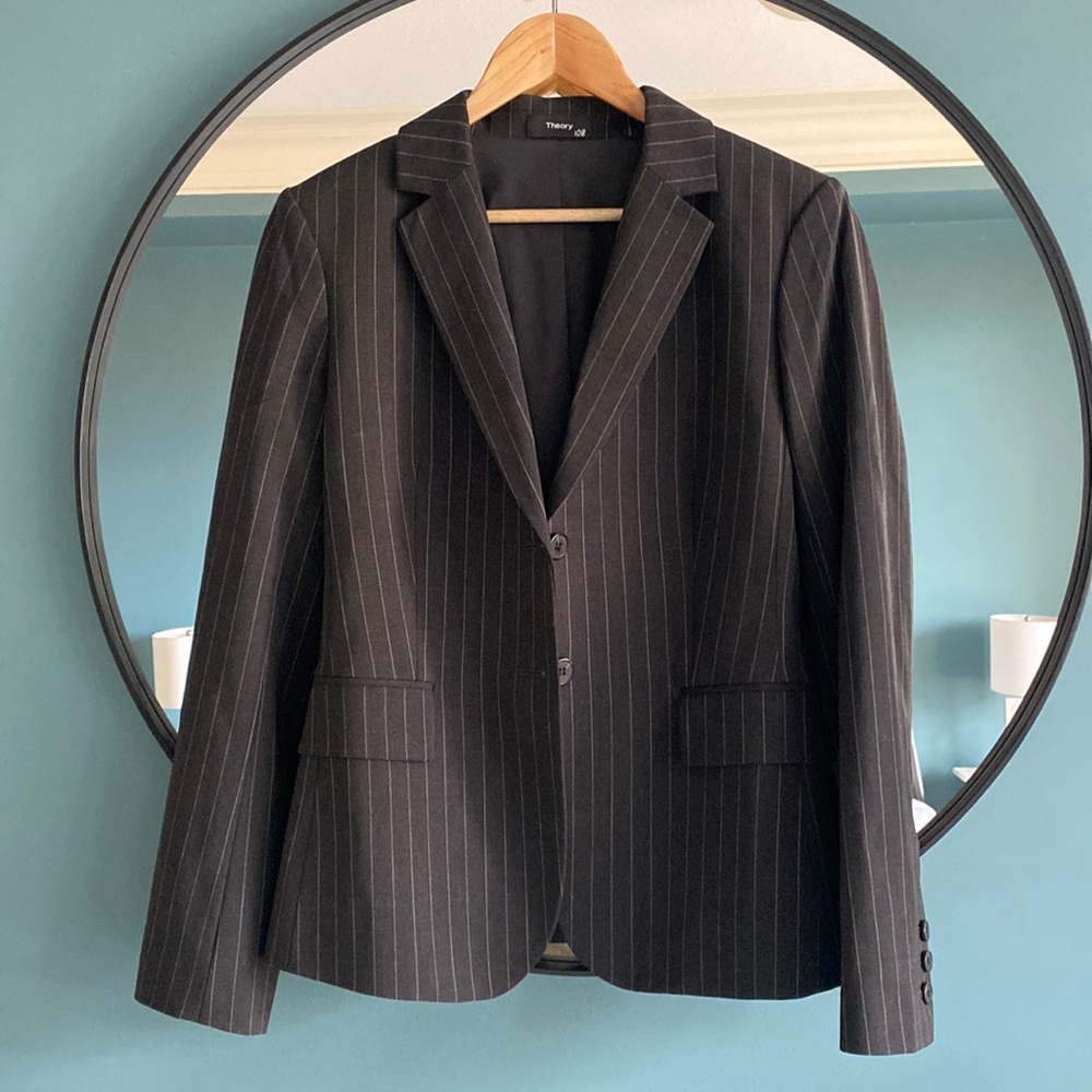 Theory women’s pinstripe blazer